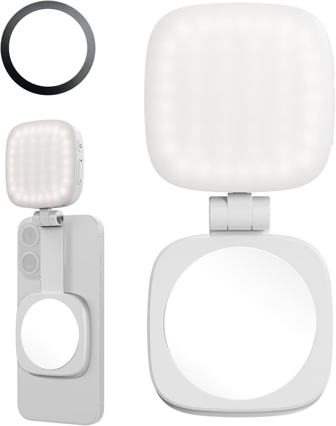 SmallRig Magnetic Selfie Light Phone Light for iPhone for Android Vibe P48 White
