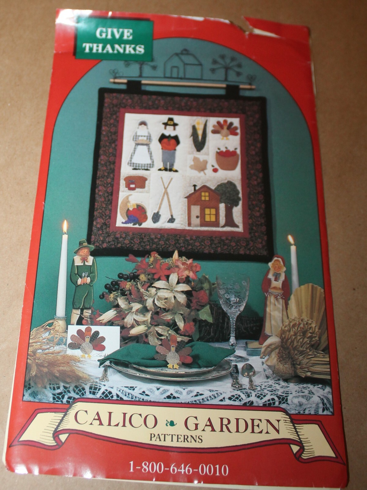 Calico Garden Give Thanks Applique Wall Hanging Uncut
