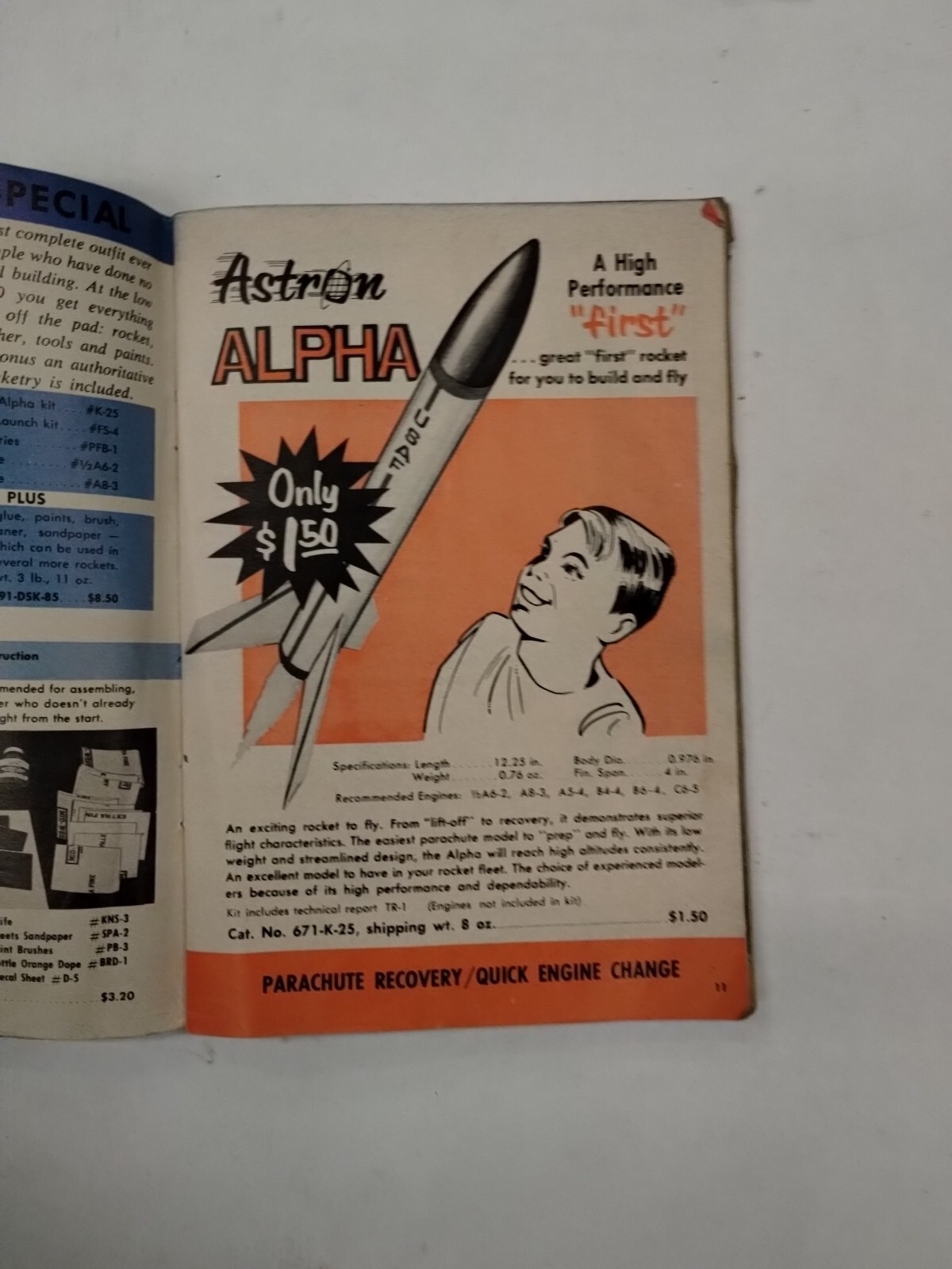 Estes Rocket Supplies "Model Rocket" Supplies Catalog 1969-original