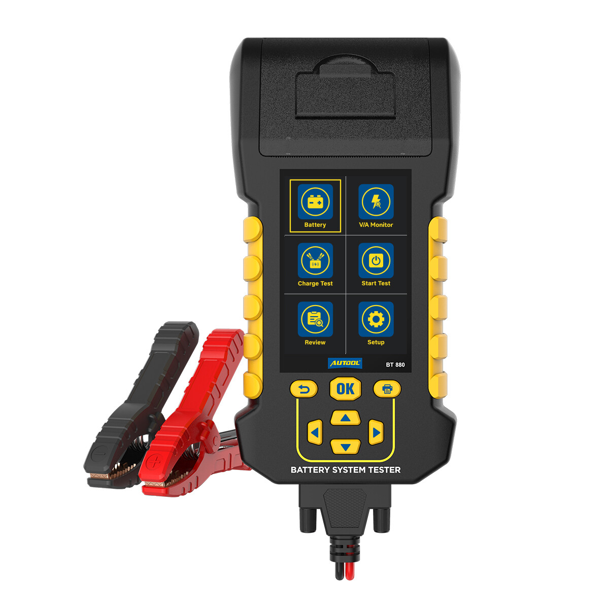8-30V Car Battery Load Tester with Printer Charging Cranking V/A Monitor 2000CCA