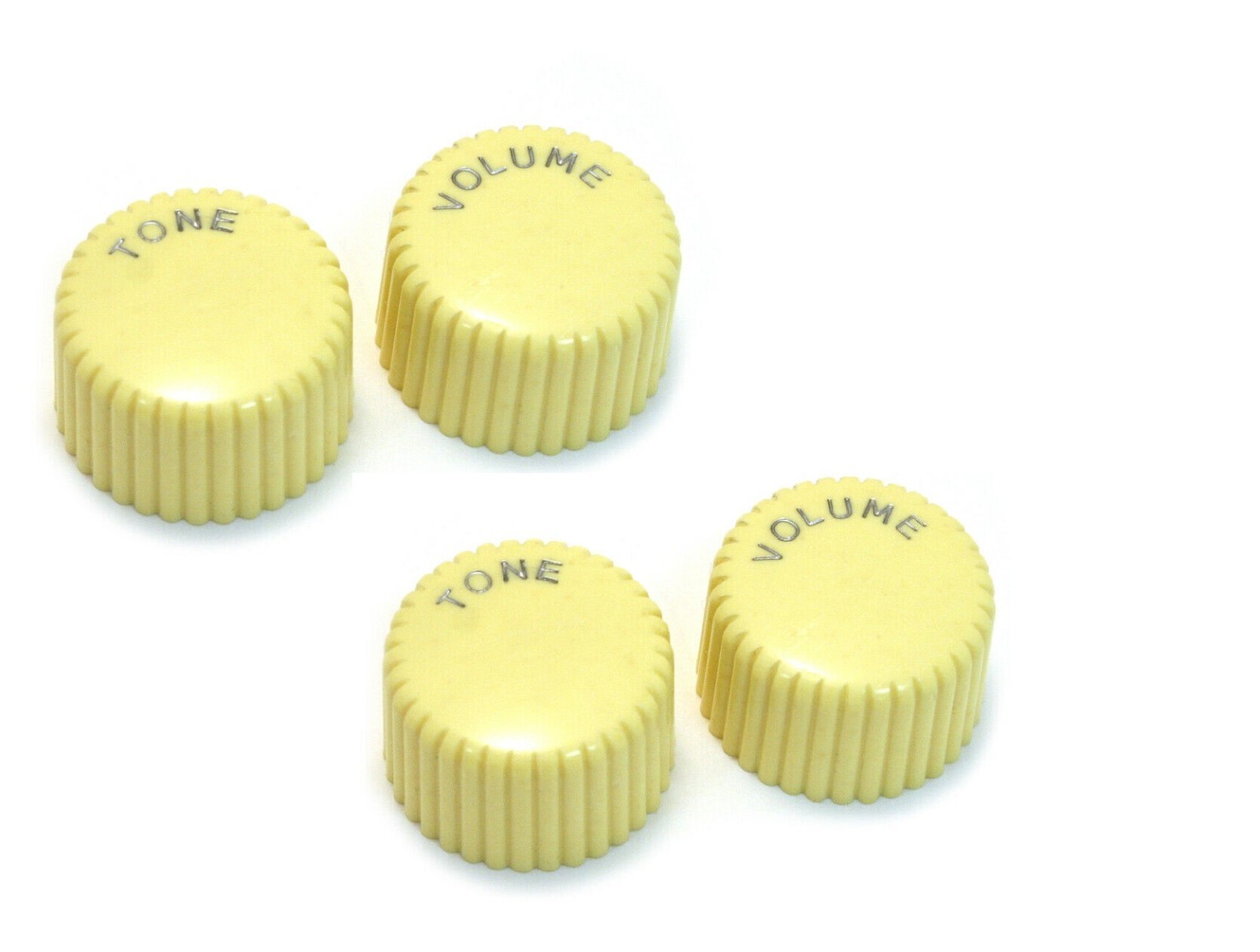 (4) Harmony Kay Style / CREAM Cupcake Guitar Knob Set / 2-Volume 2-Tone  / New