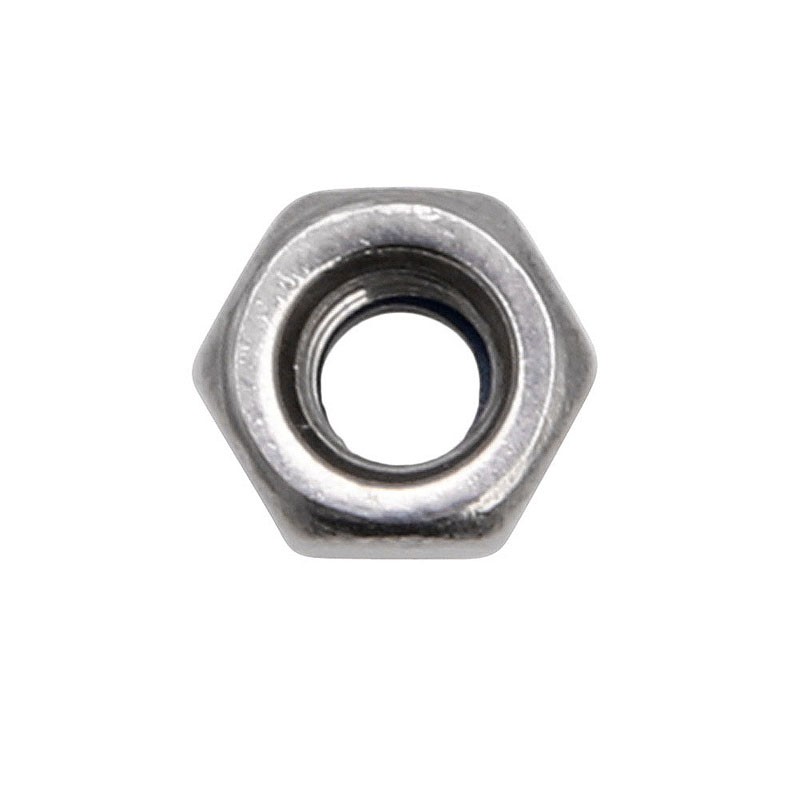 100 Pcs/Set M3 Stainless Steel Screw Lock Nylon Hex Nut Insert Locking Nuts 3mm