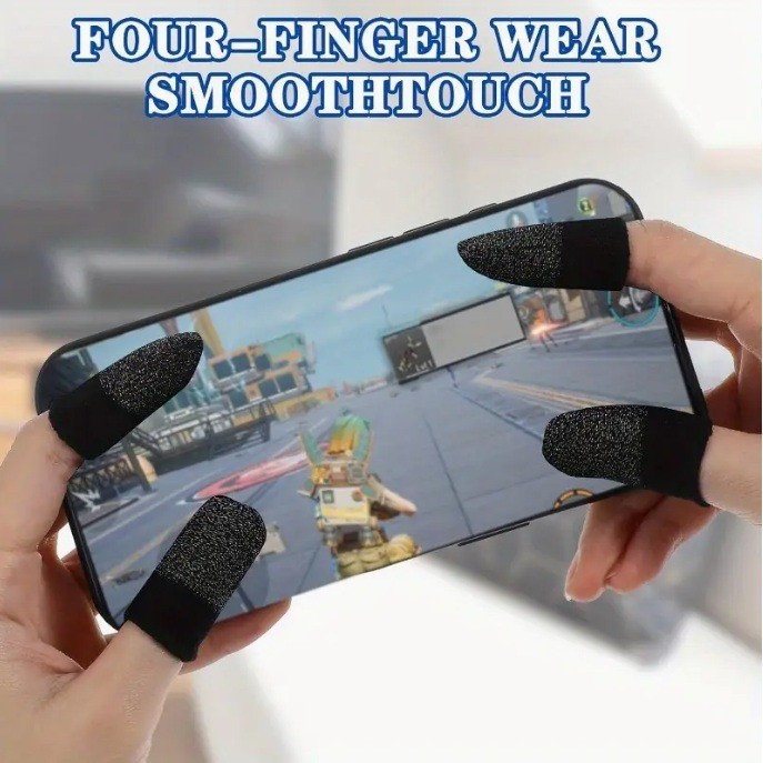 10 Pcs Screen PUBG Gaming Finger Sleeve Game Controller Mobile Sweatproof Gloves
