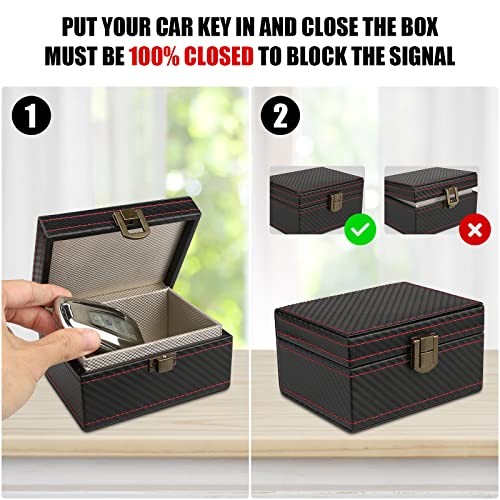 Faraday Box, RFID Box for Car Keys, Faraday Key Fob Protector Cage, Anti Small