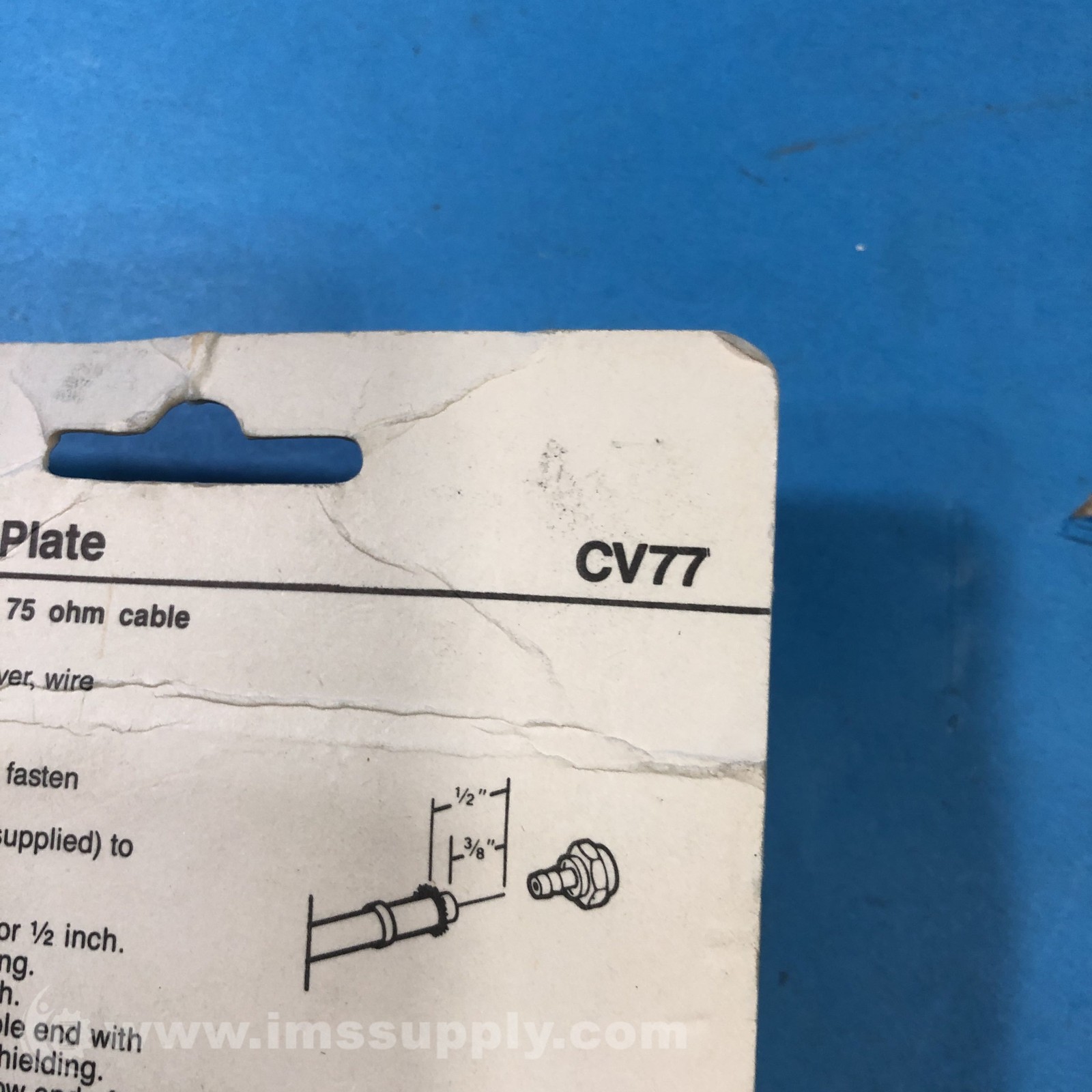 Gemini CV77 75 Ohm Wall Plate FNFP