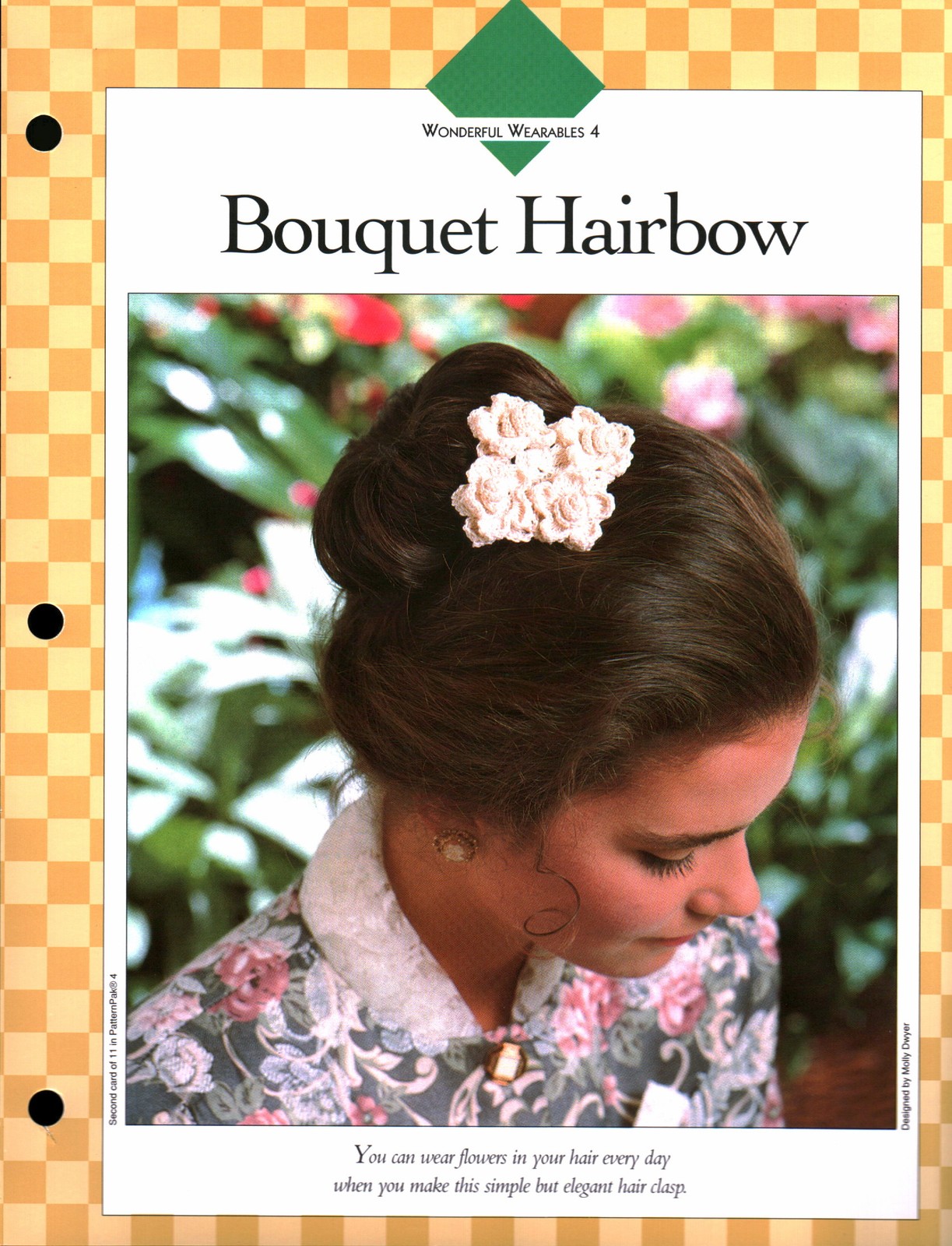 Bouquet Hairbow - Wonderful Wear 4 | Vanna Crochet Faves 85040-B