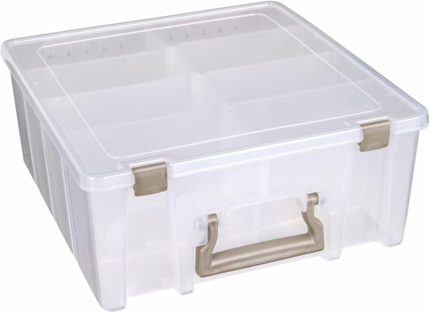 ArtBin 6990SO Super Satchel Double Deep Compartment Box - Art Storage Gold