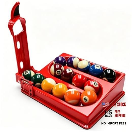 Billiards Training Rack Pro, Portable Billiards & Snooker Training Rack, red
