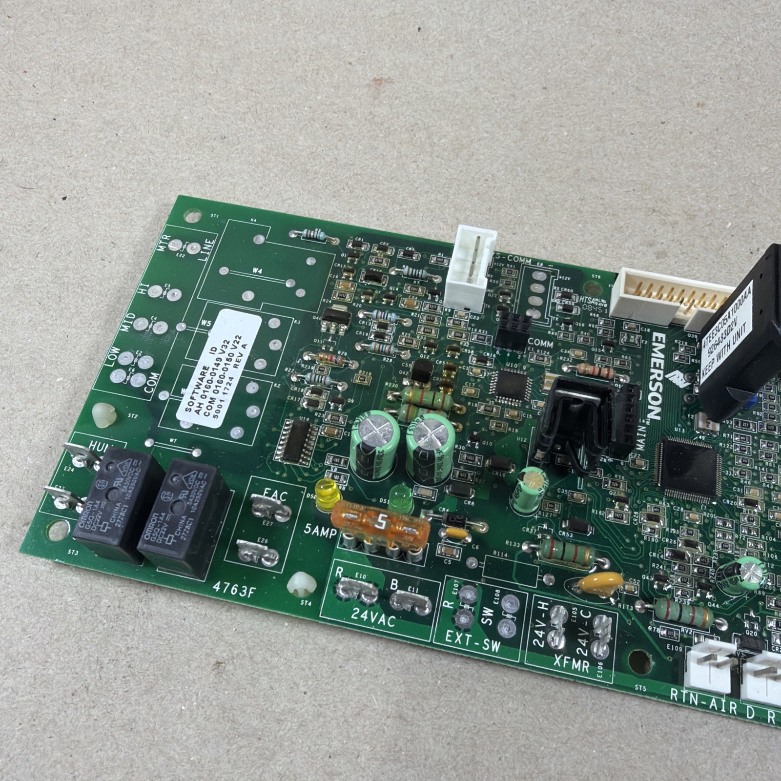 🔥 FCBAE1-EMERSON CONTROL BOARD 48C31 495 01 CNT05870 ASSY PLUS USER INTERFACE