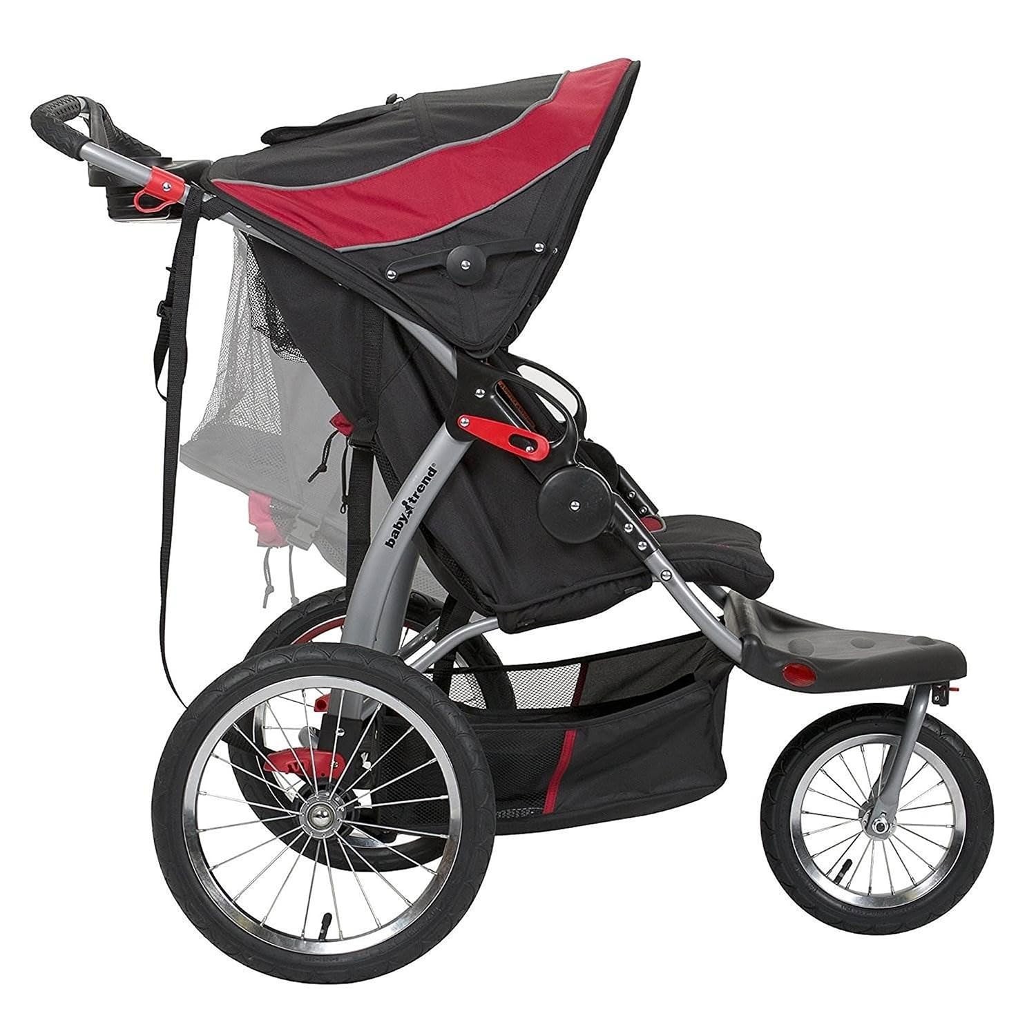 Sturdy Jogging Stroller for Two Children Lightweight with Easy Access Storage