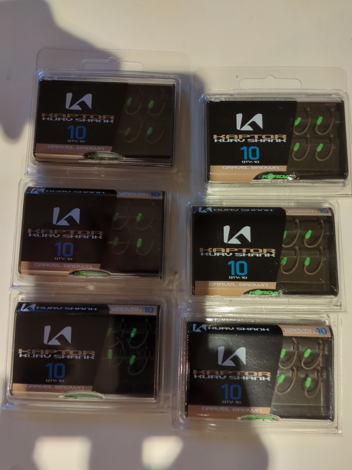 Korda Kaptor ;10,Kaptor Kurv Shank   Carp Fishing Hooks | **BRAND NEW**