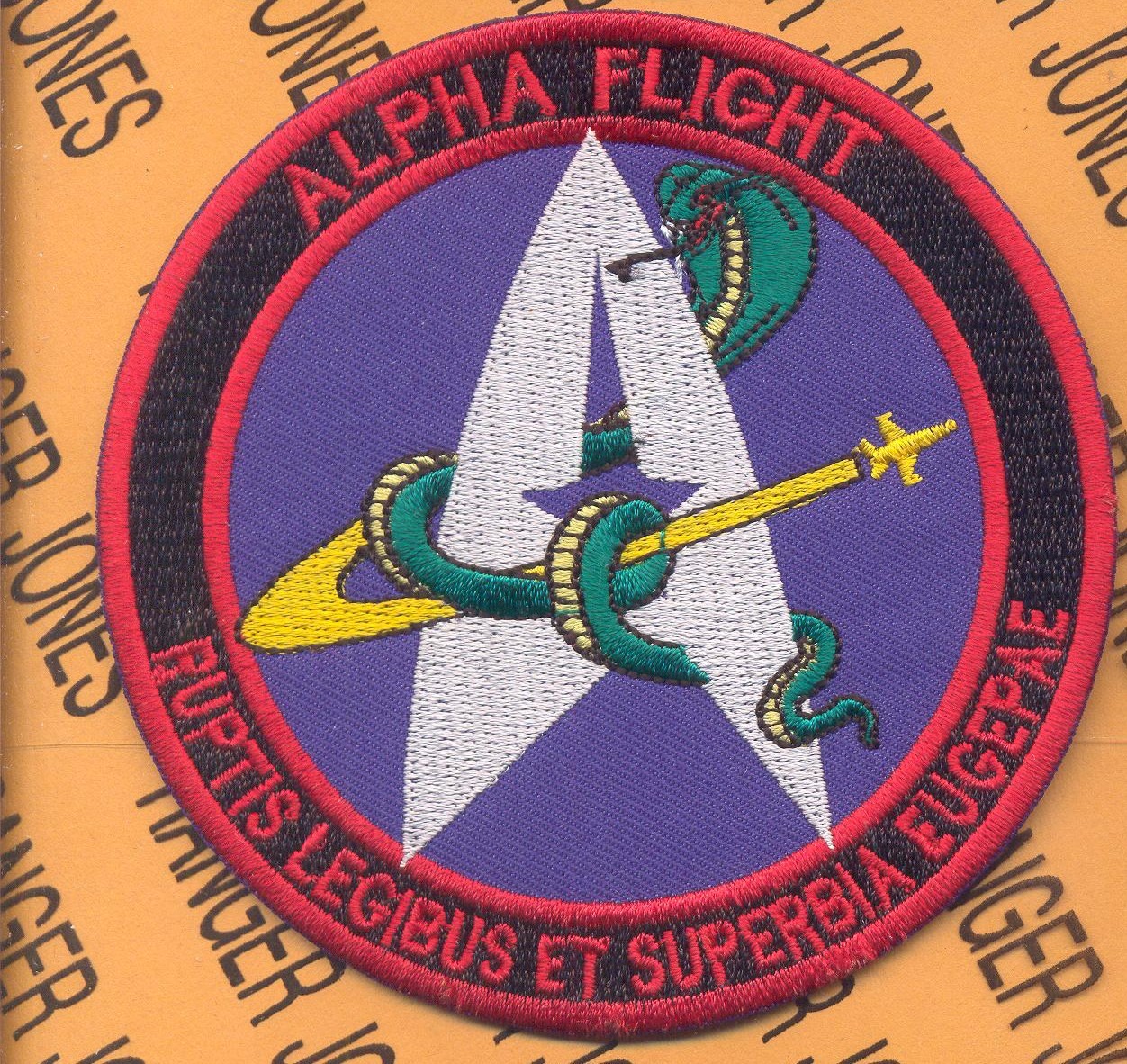 USAF Air Force 621st ACS Air Control Squadron Alpha Flight ~4" pocket patch c/e