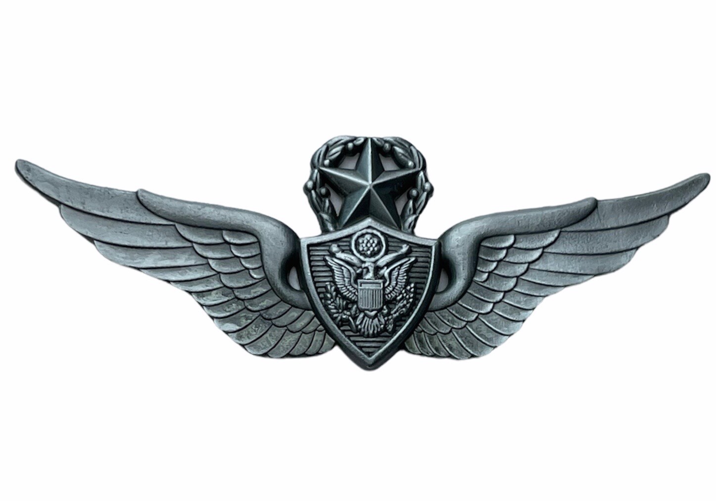 Aircrew Master Army Aviator Wings 2 9/16 inch lapel pin E16264 F6D25U