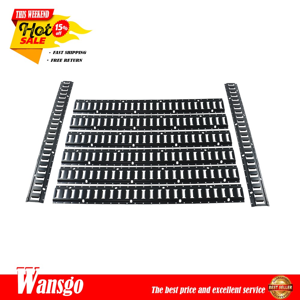 4' E Track Tie Down Rail Replacement For Garages Vans Durable Galvanized Steel