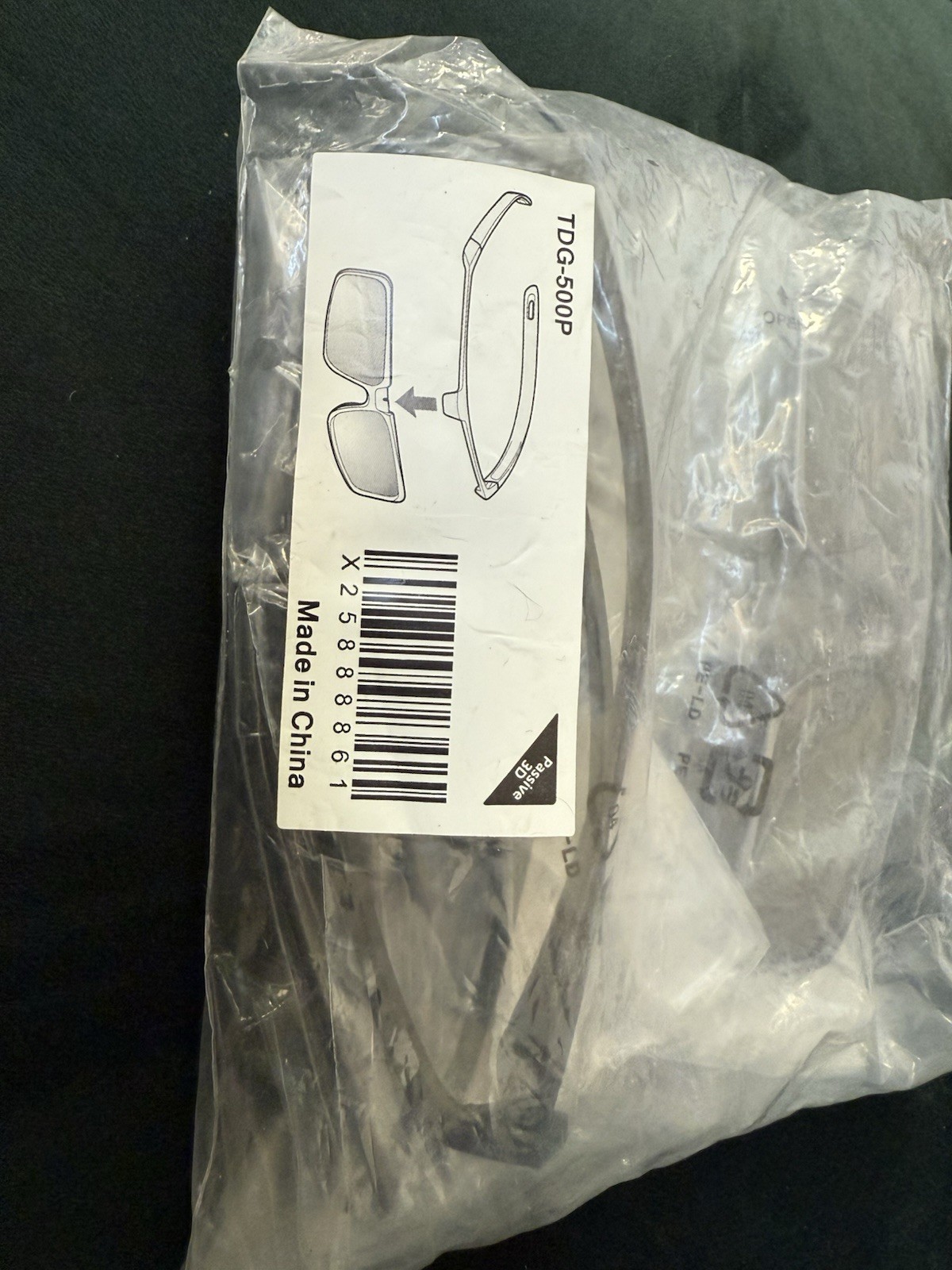 NEW! 2 Pairs Genuine Sony TDG-500P Passive 3D Glasses 3d Movies TV