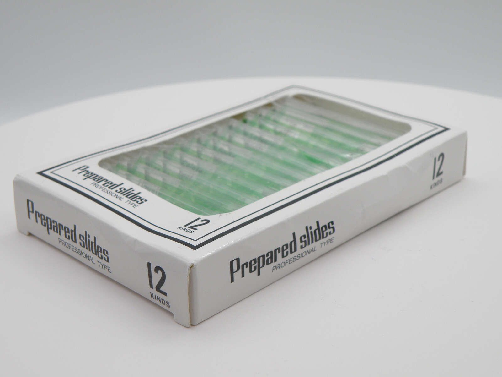 Set of 12 Prepared Plastic Microscope Botanical Slides Professional Type