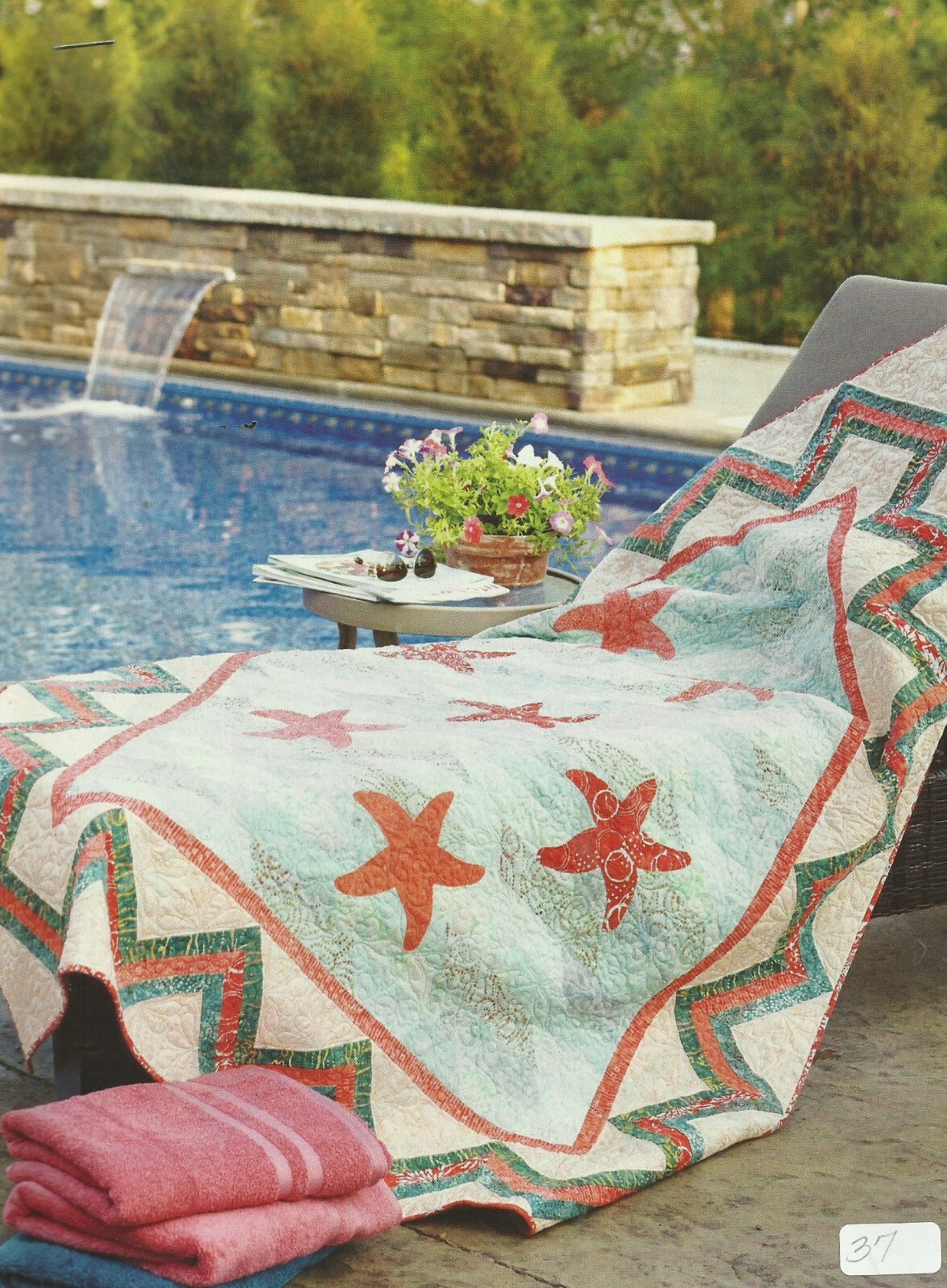 B0504 SEA STARS  QUILT PATTERN/INSTRUCTIONS