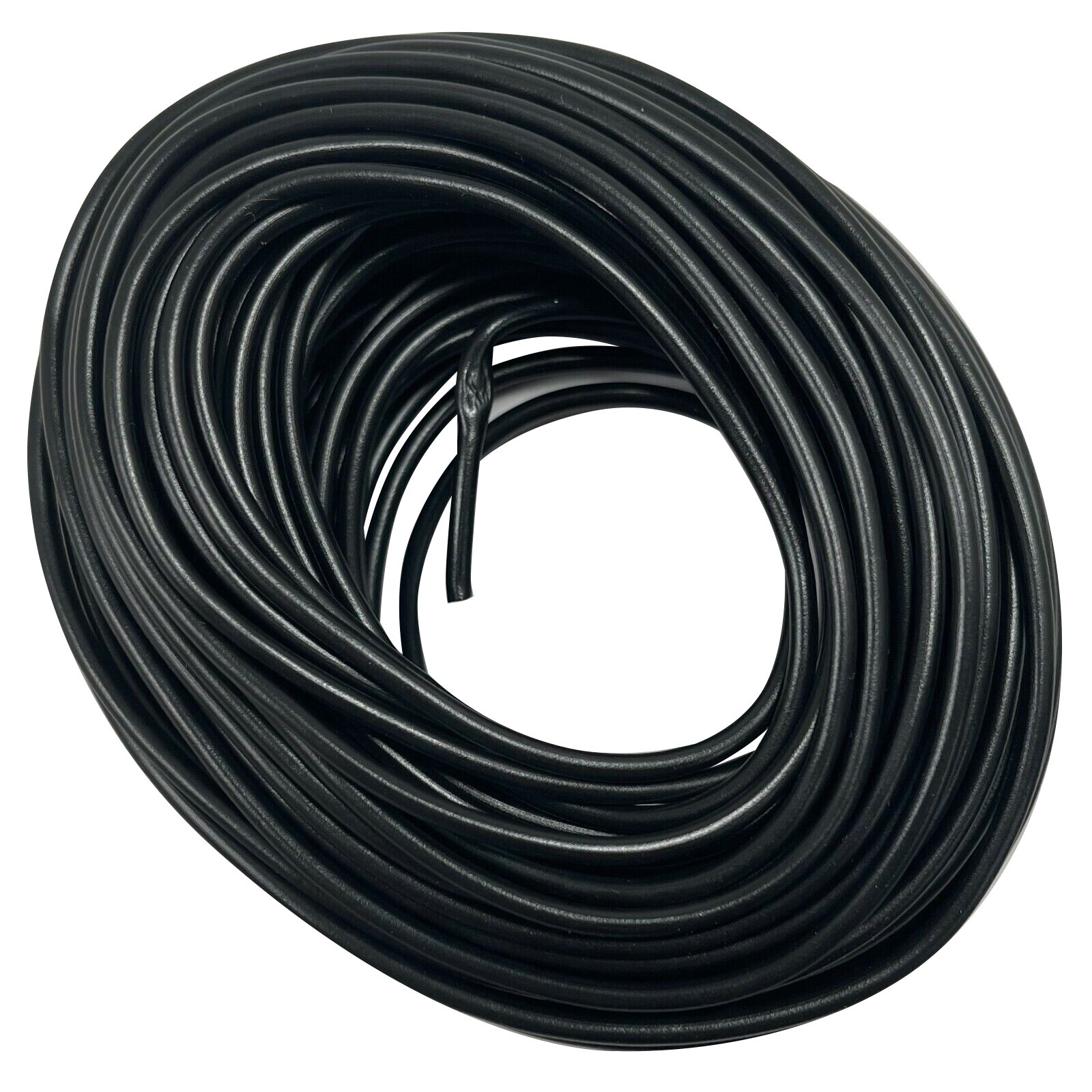 2 Pack of Black Primary Wire 14 AWG Gauge 20' FT Stranded Copper - Made In USA