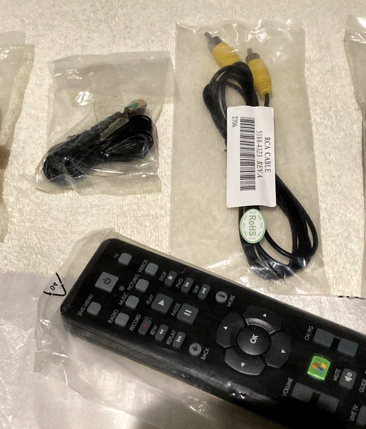 HP Media Center BUNDLE Remote Control Receiver + USB IR OVU400103/00 Wireless PC