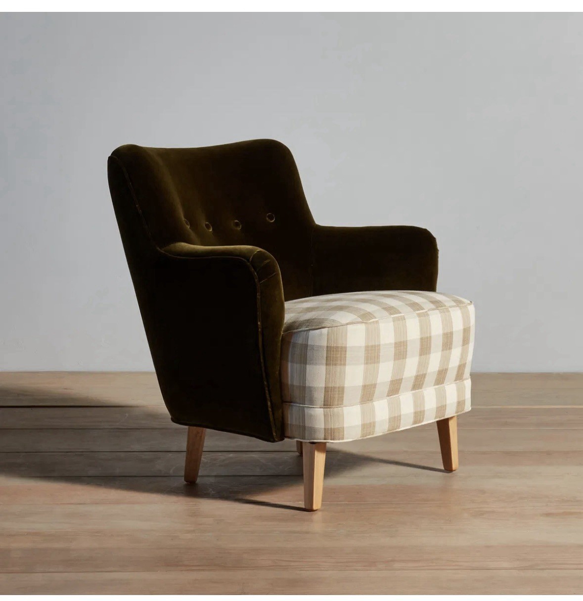 Danish / Scandinavian 1940s 1950s vintage easy chair in Rose Uniacke Moss Green