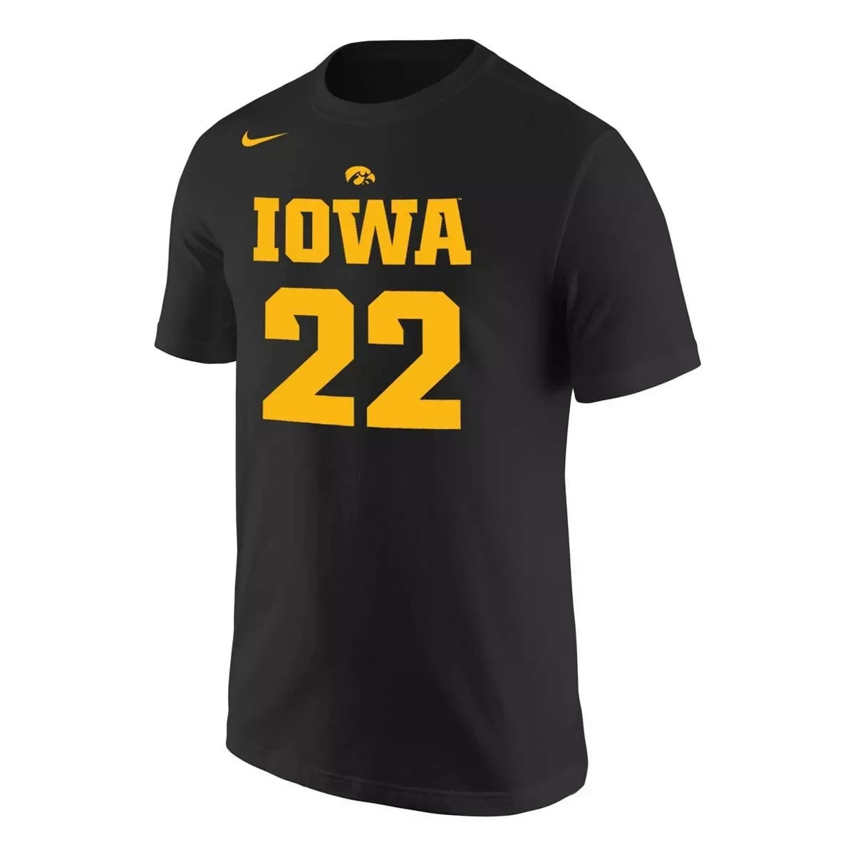 Caitlin Clark #22 Iowa Hawkeyes Nike Black Jersey T-Shirt Men's L