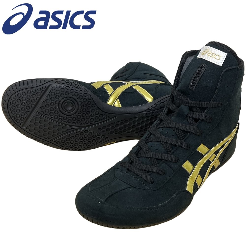 ASICS wrestling shoes 1083A001 Black x Gold x Black A504 US 8.0/25.5cm