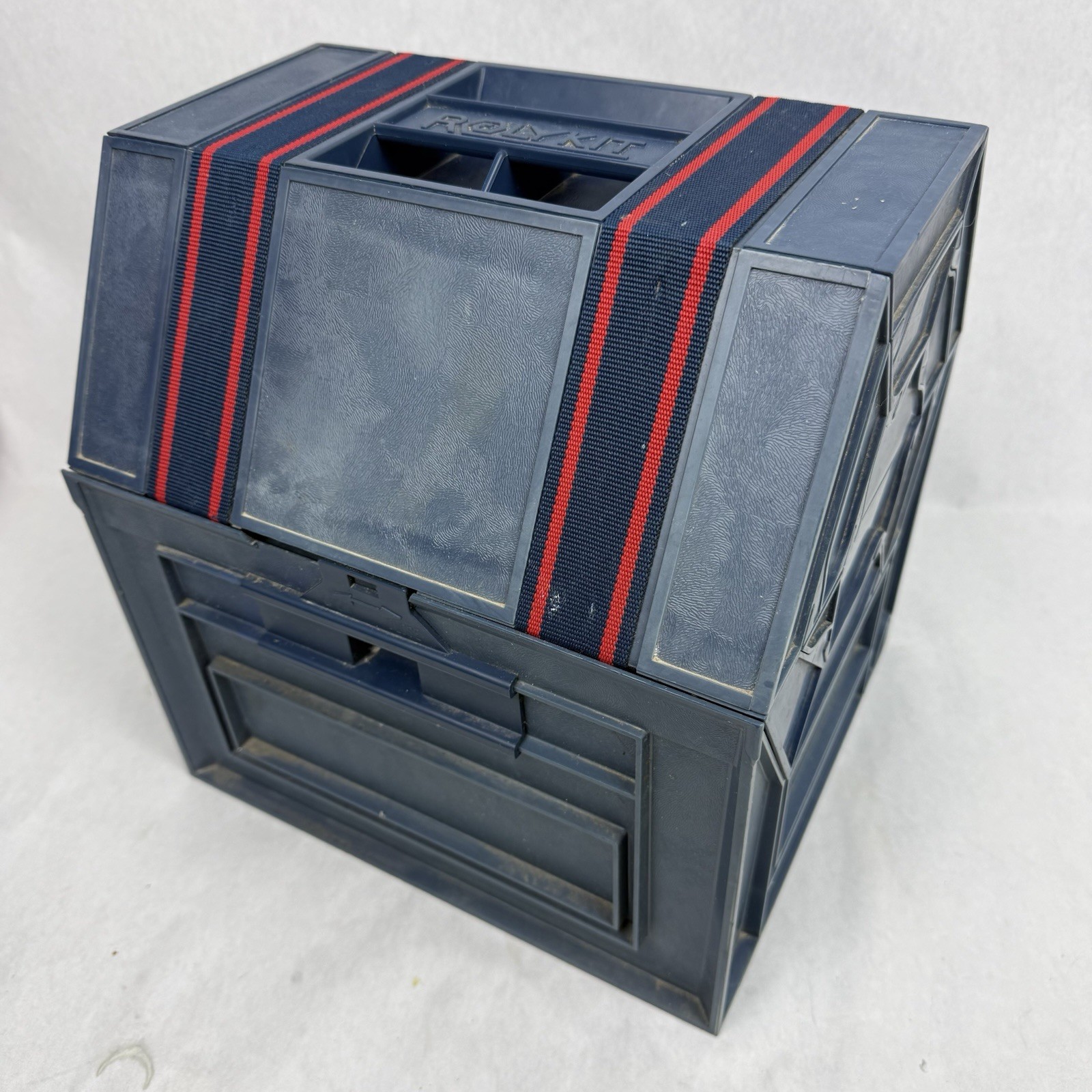 Vintage ROLYKIT Deluxe S18 XL Compact Storage Parts Box Fishing Jewelry