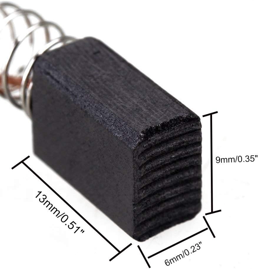 Restore Electric Motor Performance: 20 Replacement Carbon Brushes, Compact Size