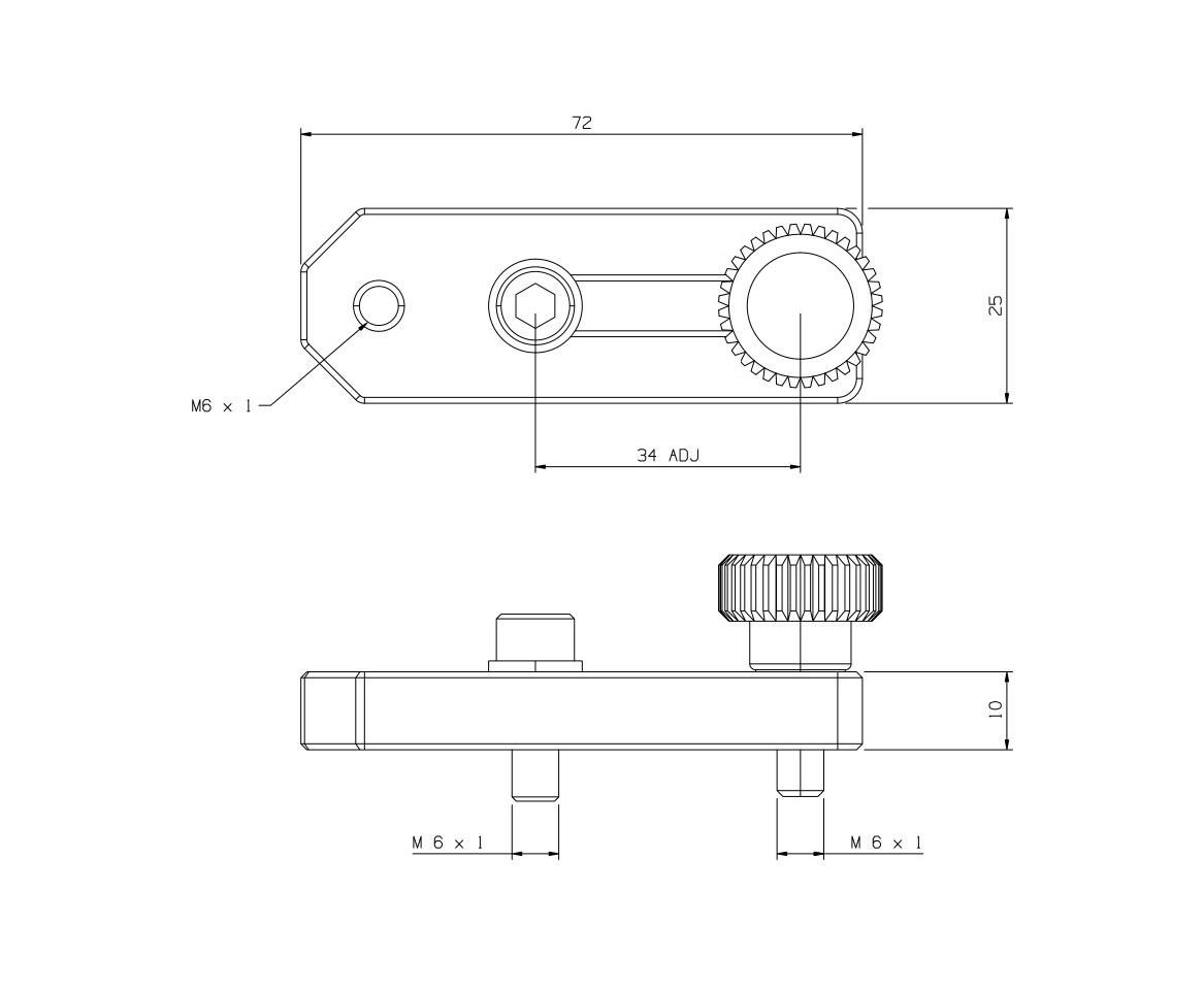 Adjustable Slides For Renishaw R-AS-70-6 M6 CMM Equator Gauging System Component