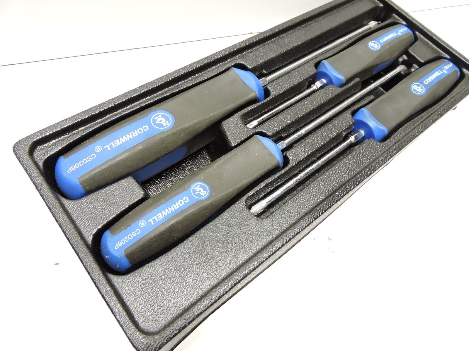 Cornwell Tools CSD4S 4pc Phillips Screwdrivers Set w/ Tray