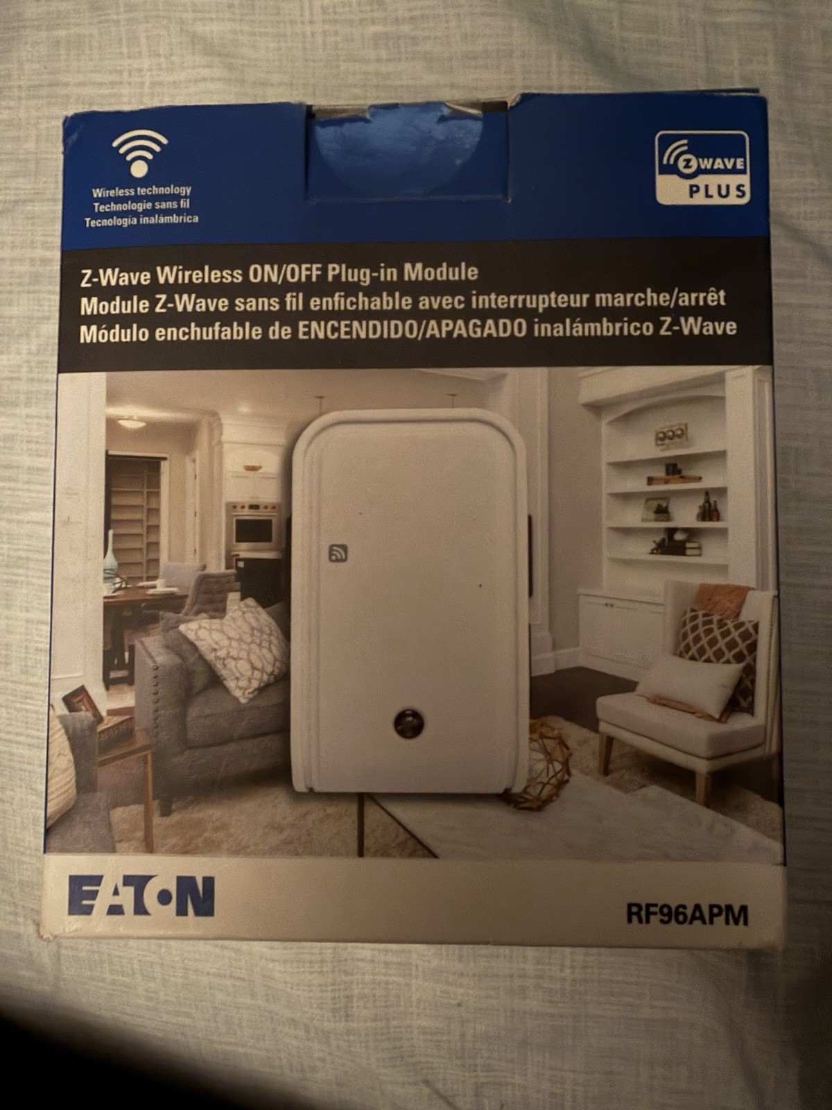 Eaton Z-wave Wireless On/OFF Plug In Module-RF96APM White Sealed Package