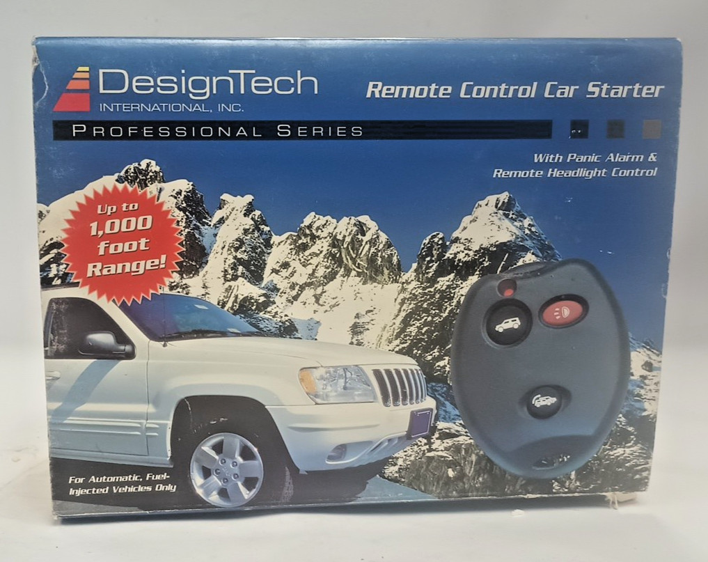 DesignTech Remote Deluxe Car Starter-Keyless Entry Model#40026T Car Lock Unlock