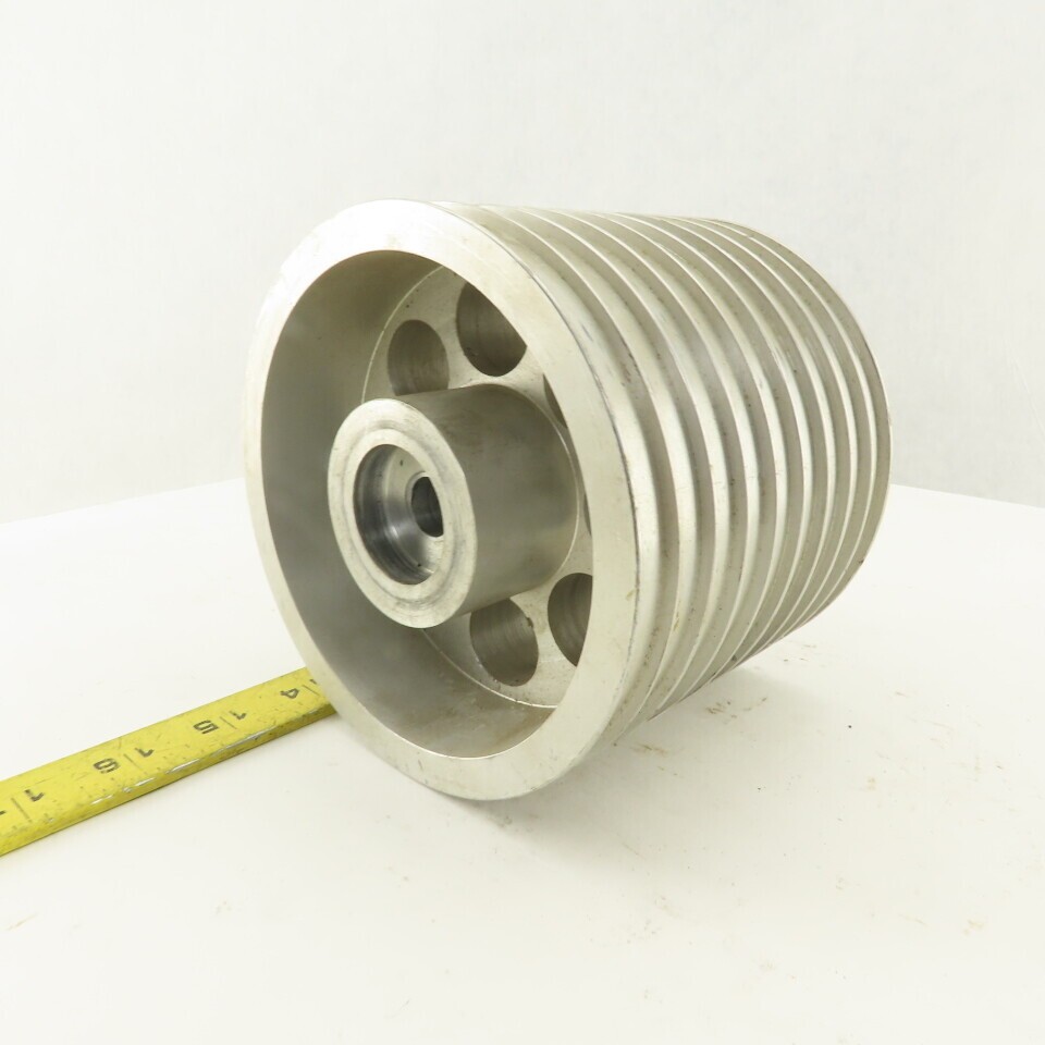 5-1/4" x 4-3/8" 9 Groove Textile Paper Strip Material Separating Sheave