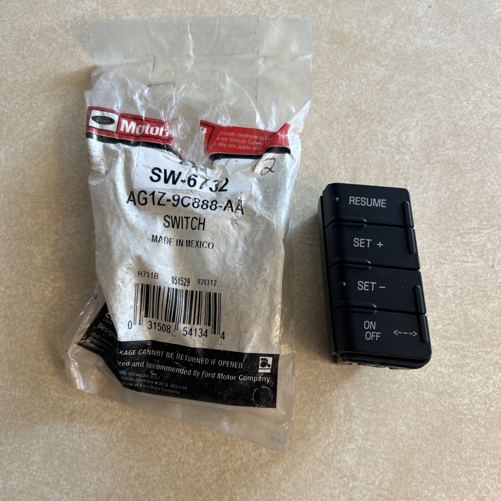NOS Cruise Control Switch Motorcraft SW-6732 fits 2010-2017 Ford Taurus