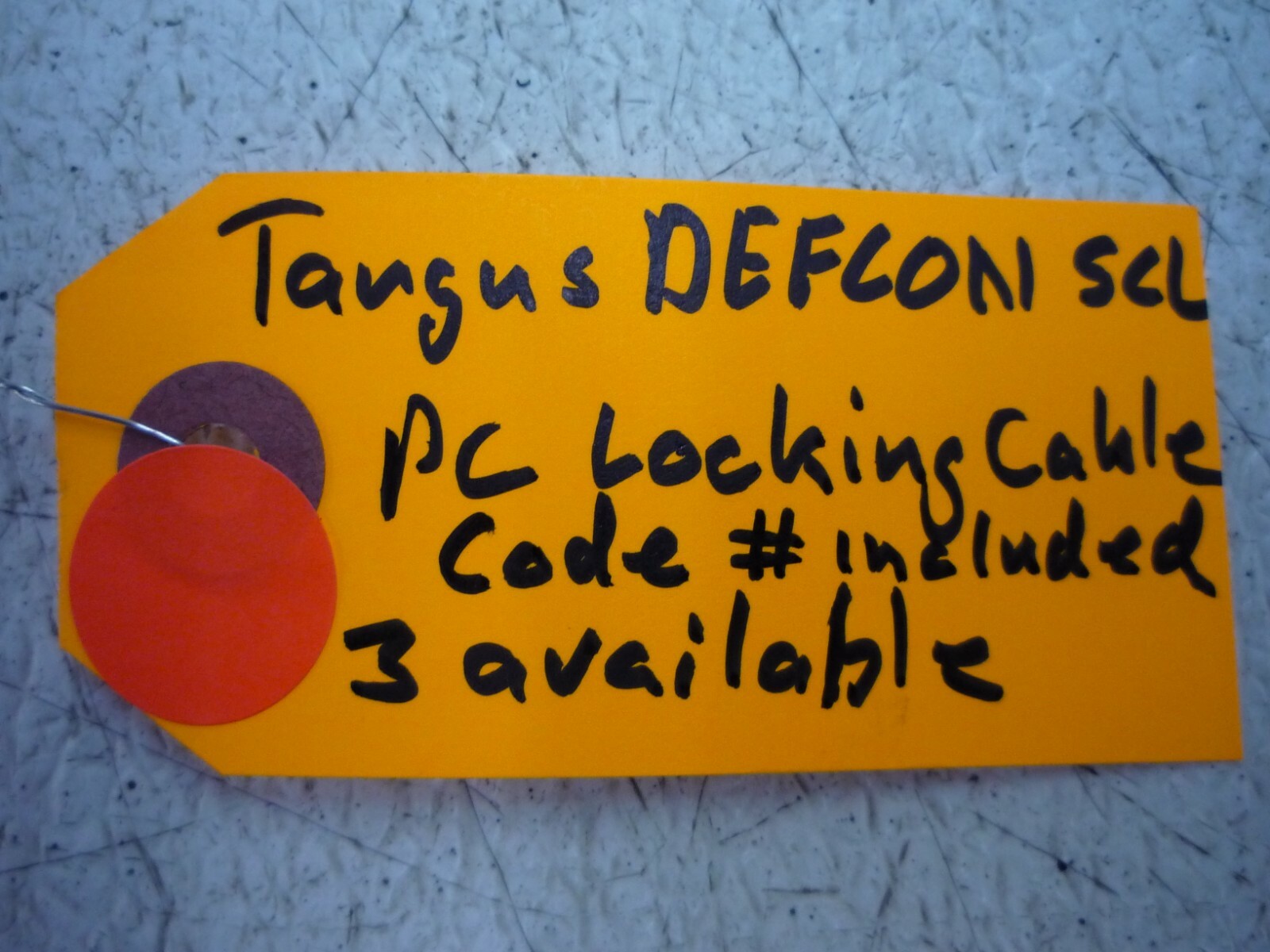 TARGUS DEFCON SCL NOTEBOOK COMPUTER CABLE LOCK * CABLE ONLY