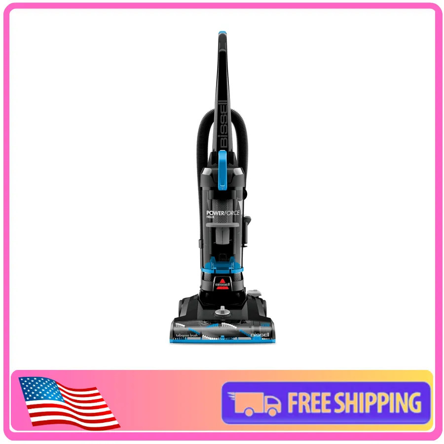 Bissell PowerForce Helix Bagless Upright Vacuum Pet Hair Lightweight 3313 Blue