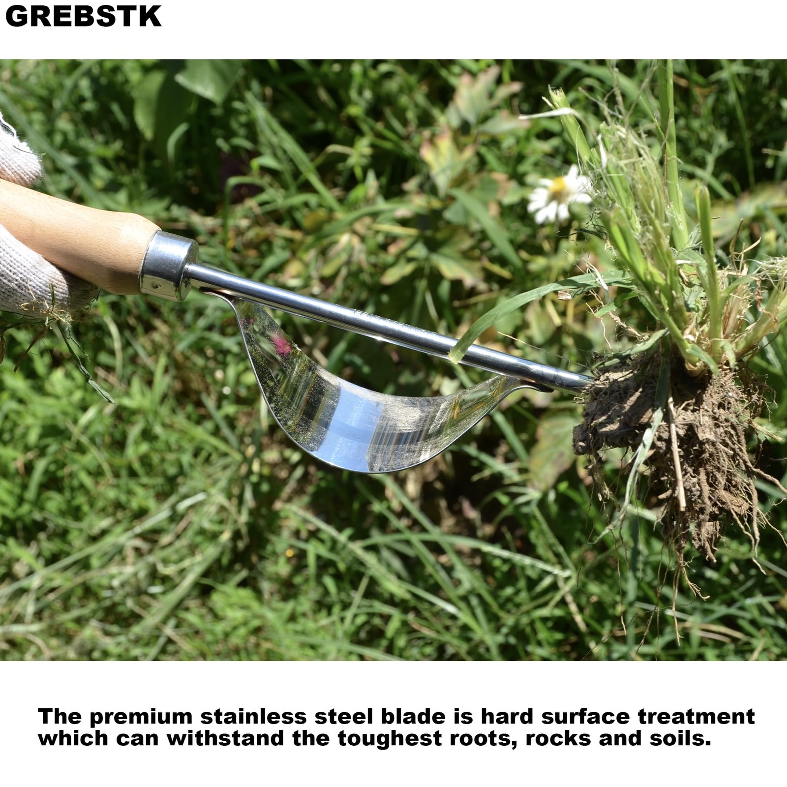 GREBSTK Garden Manual Weeding Tools 13.5in Puller, Hand Weeder
