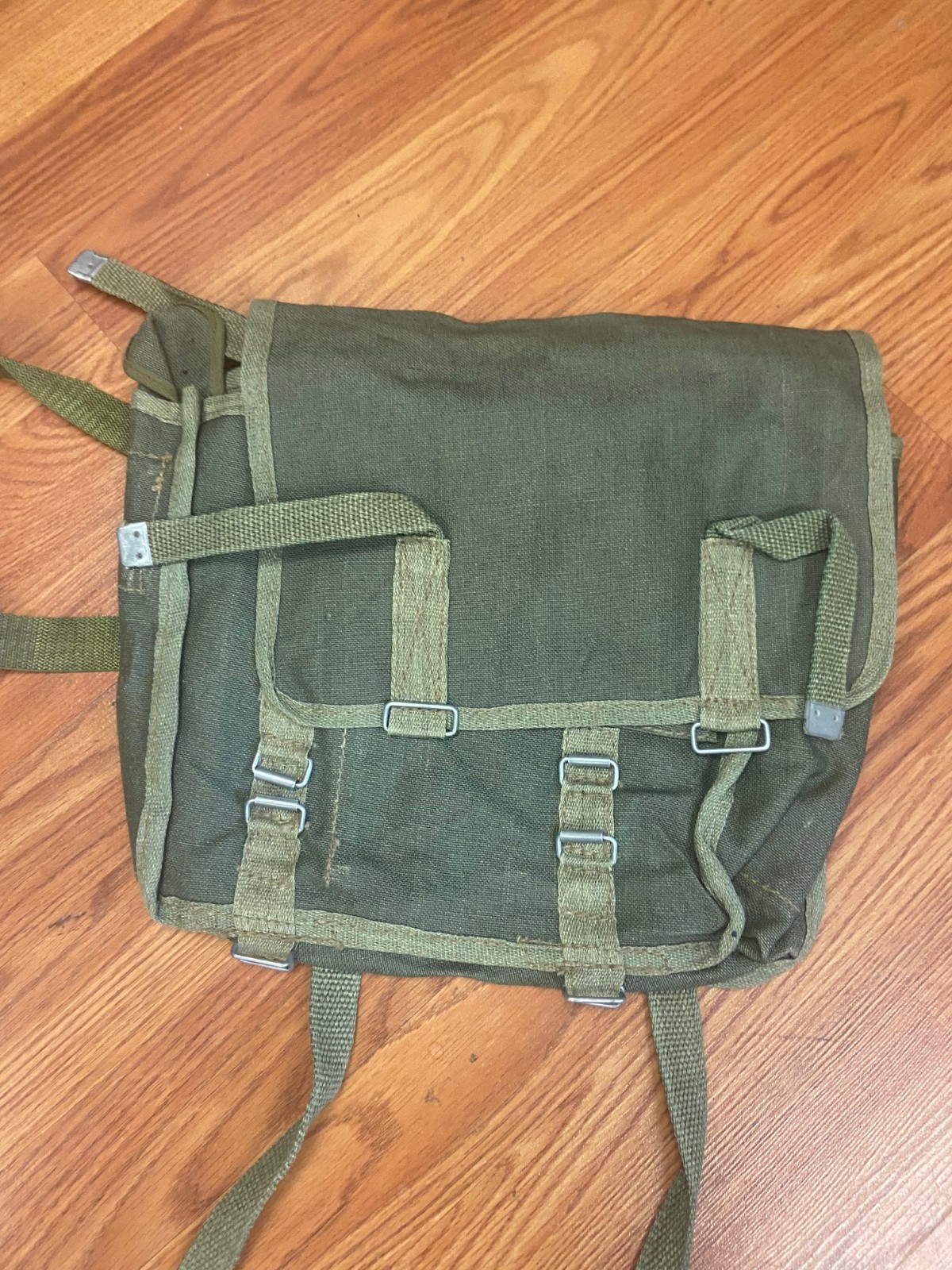 Polish Army Bread Bag ,  Canvas   Messenger Bag  Satchel