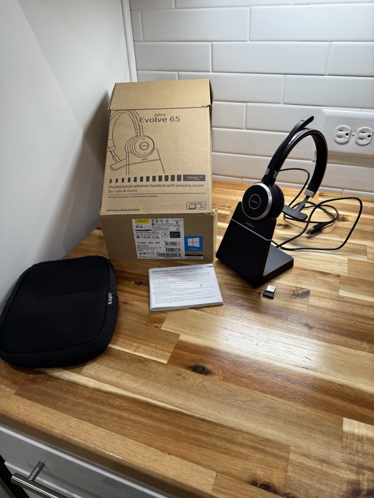 Jabra Evolve 65 Over the Ear Headset - Black