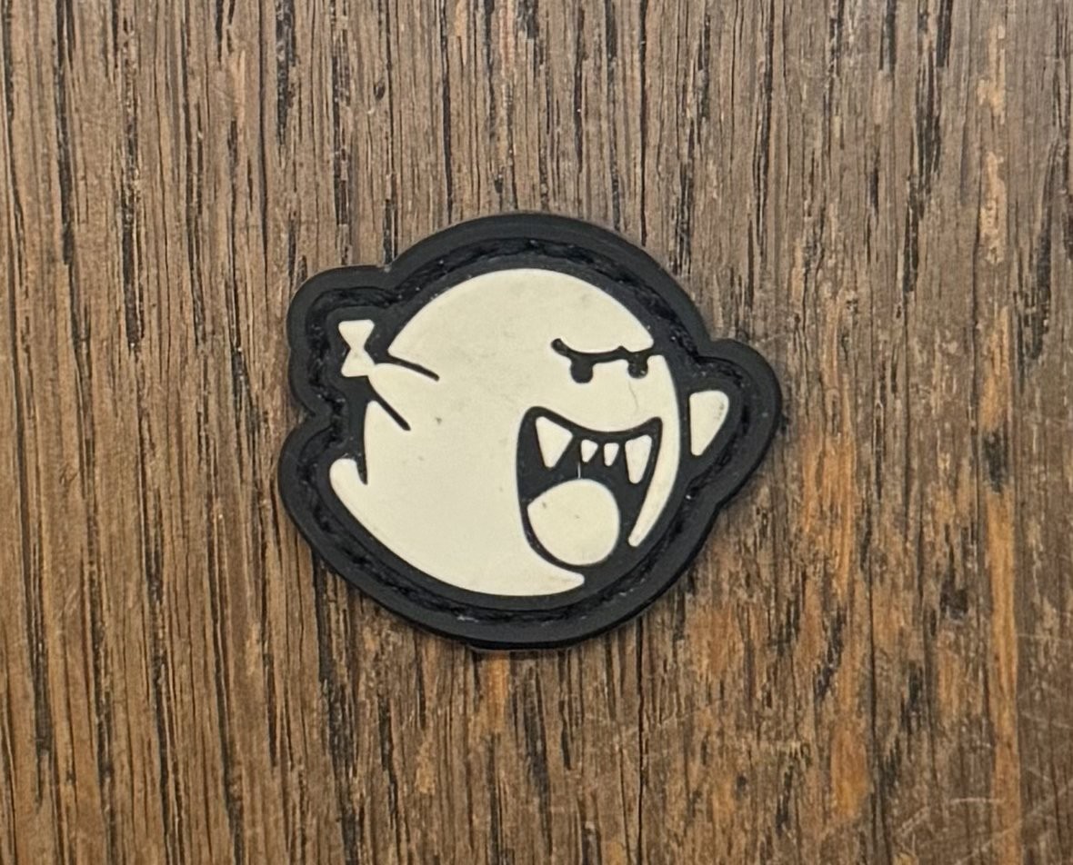 FSUP Crew "Boo Beard" Mario Bros. Morale Mini Glow In The Dark Patch