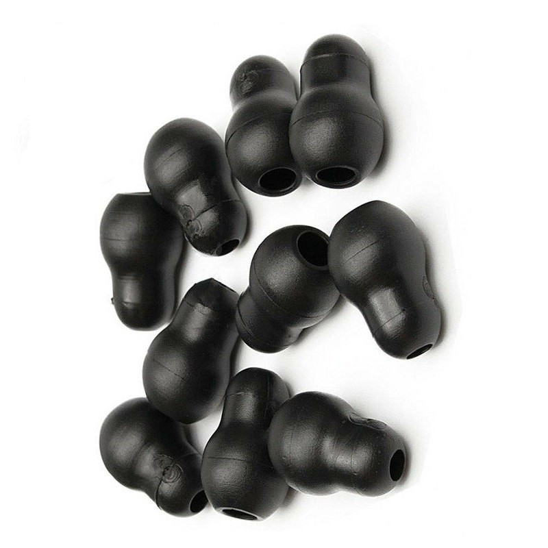 10Pcs Silicone Black Soft Eartips Earplug Earpieces For Littmann Stethoscope cc