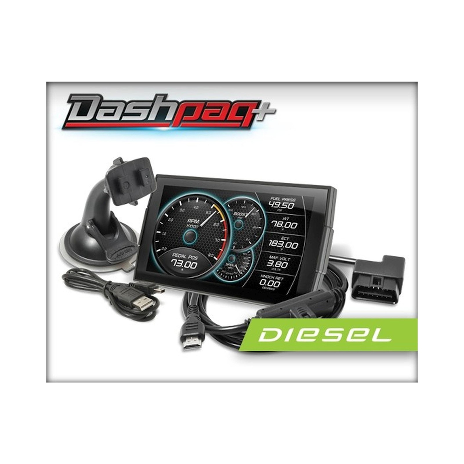 SuperChips DashPaq+ Computer Chip Monitor for 03-12 Ram 2500 3500 6.7L Cummins