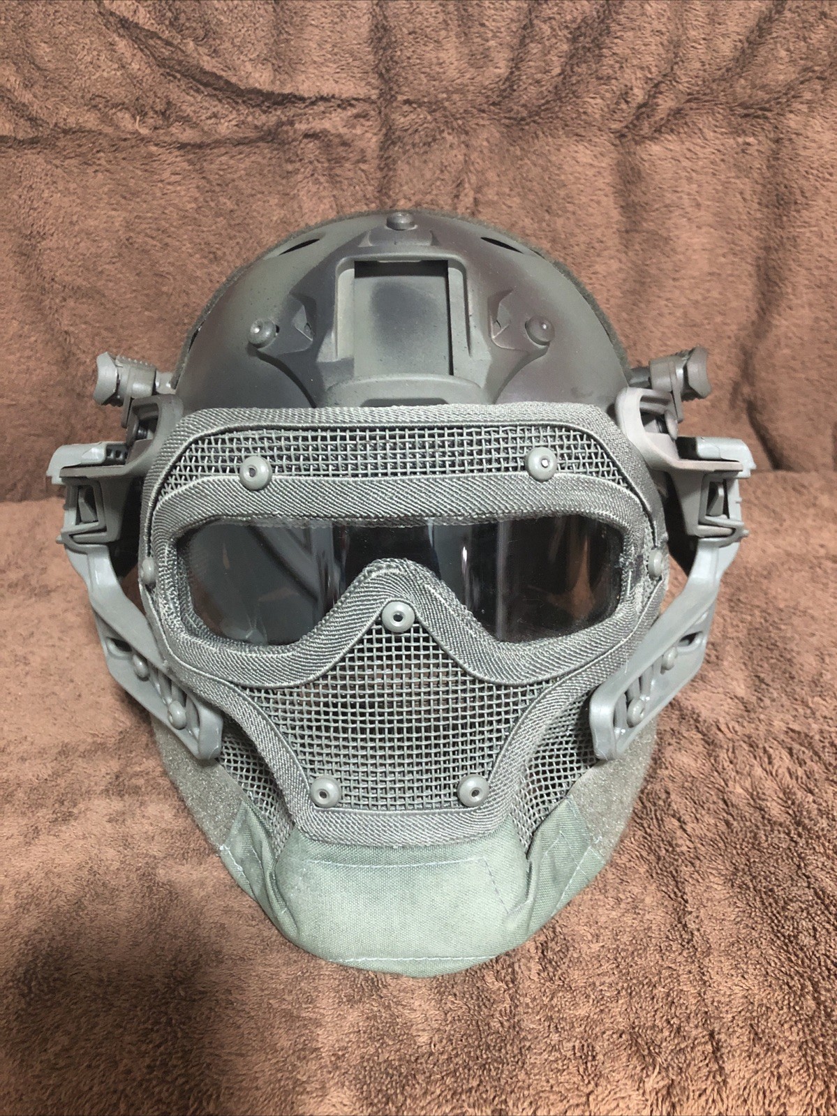 Airsoft Paintball Tactical Fast Helmet Goggles & G4 System Games Full Face Mask