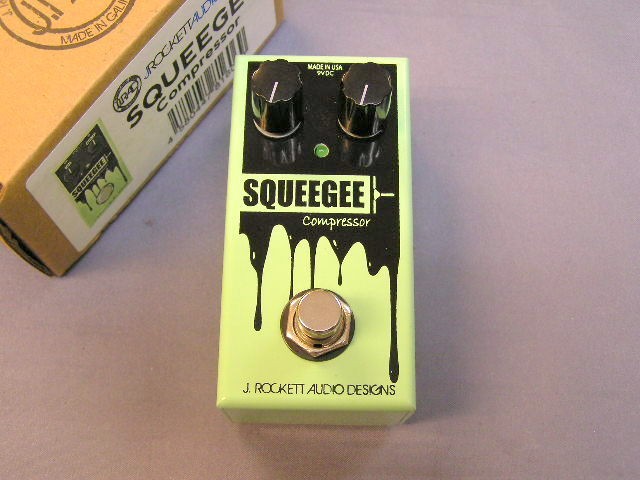 J.Rockett SQUEEGEE Compressor Guitar Effects Pedal Jet Series Used