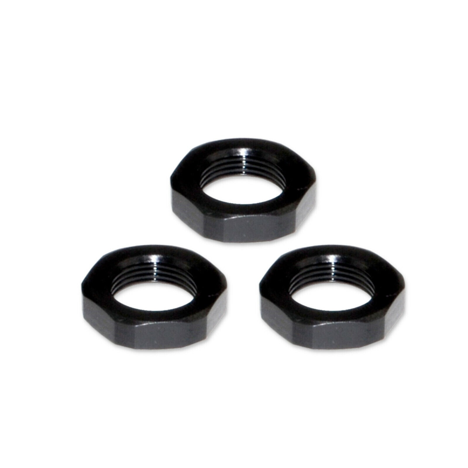3PC Black Steel Muzzle Brake Lock/Jam Nut 1/2x28 TPI Thread