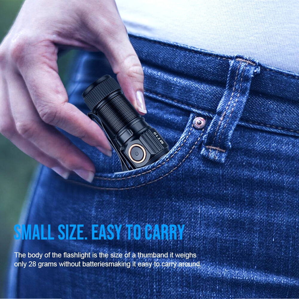 TrustFire 1000 Lumen Flashlight EDC Flashlight Rechargeable 5 Mode（MT10）