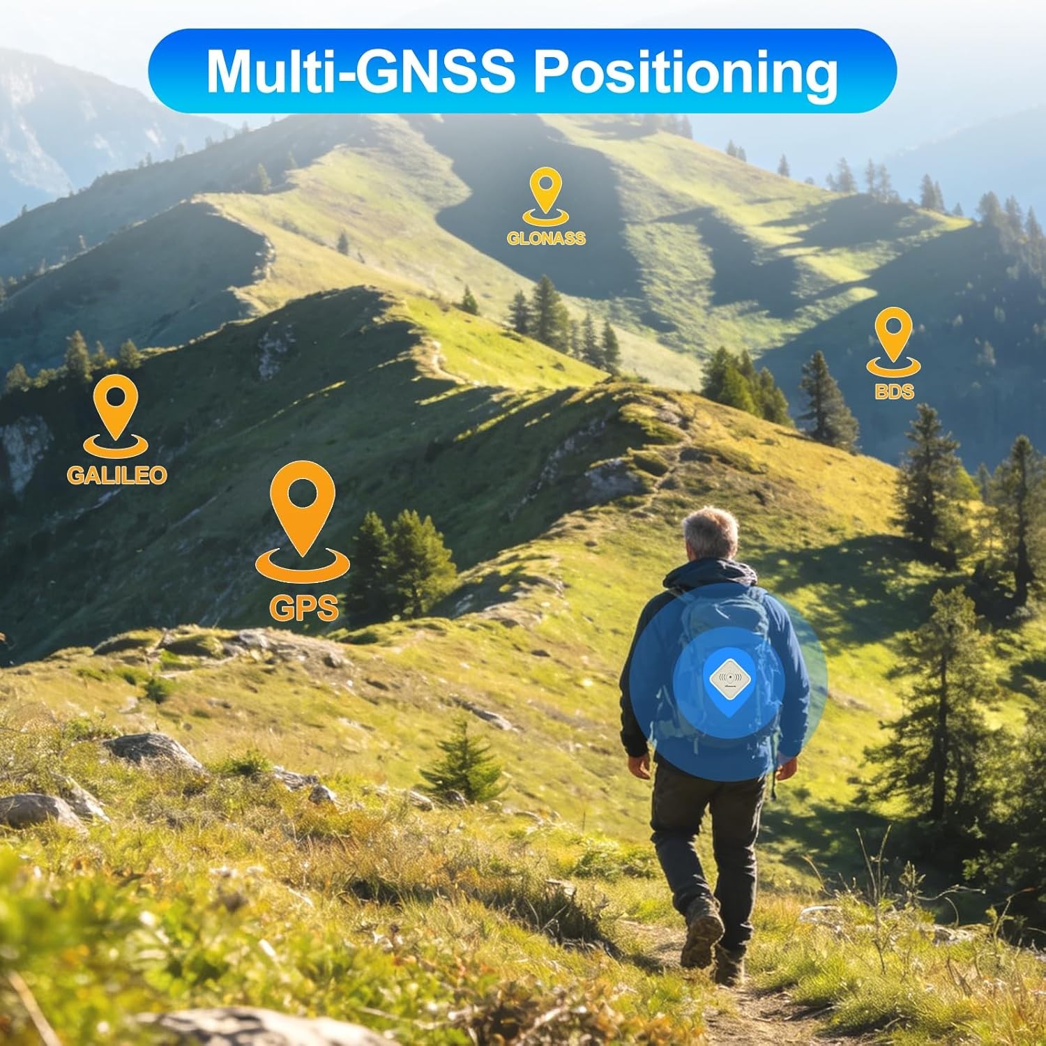 Portable LoRa GPS Tracker 915MHz Meshtastic Mesh Device No Monthly Fee Bluetooth