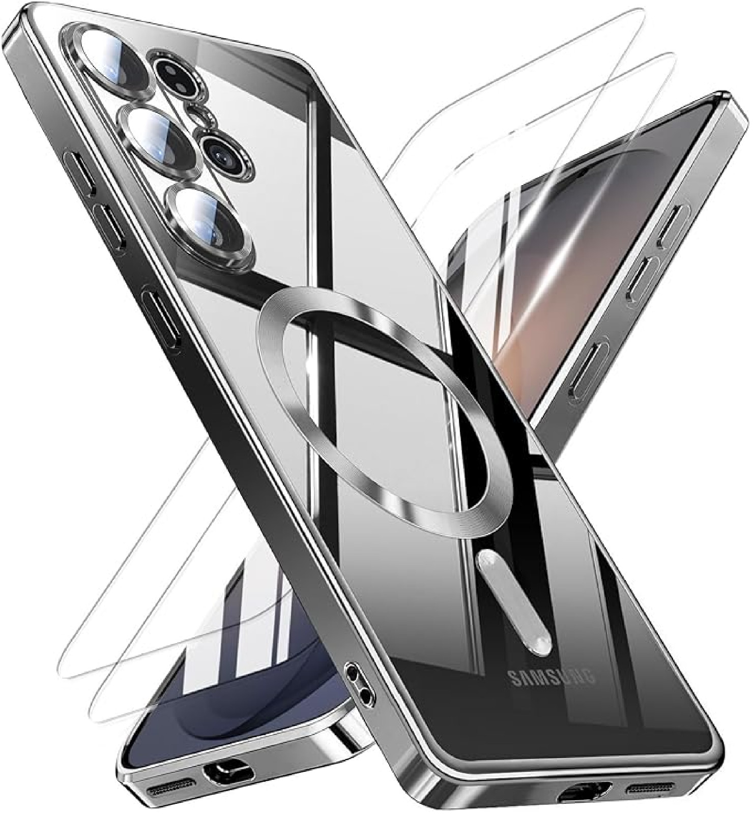 Magnetic for Samsung Galaxy S26 Ultra Case with 2X Screen Protector & Full Camer