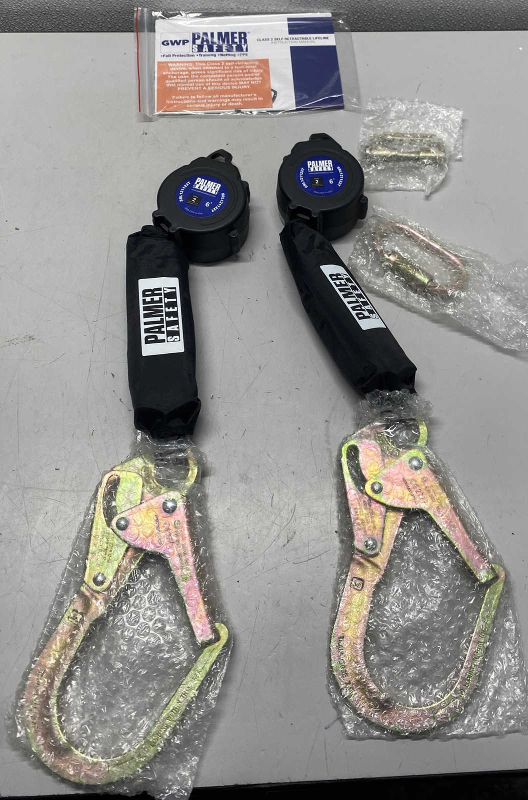 Palmer Safety Fall Protection Twin SRL 6' SRL121122T