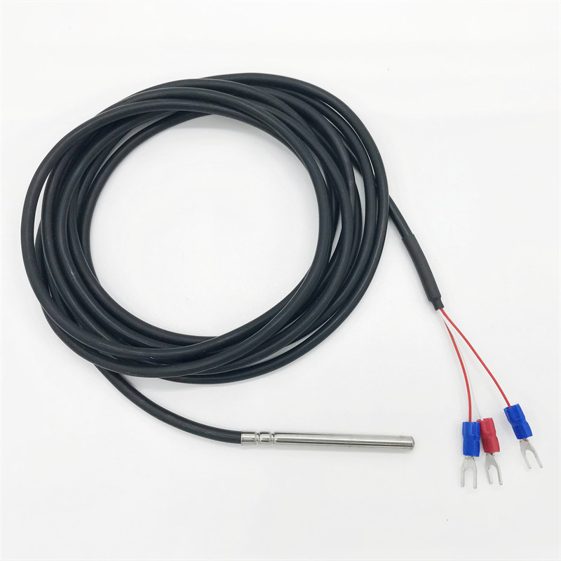 Pt1000 Temperature Sensor Probe Diameter 5mm Length 60mm Cable 3 Meters